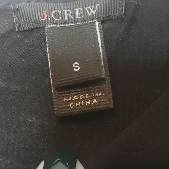 J. Crew Black Sleeveless Tunic with Fringe Hem - Picture 8 of 13